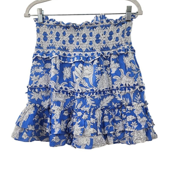 New NWT Jennifer & Grace Smocked Waist Tiered Skirt Large Style Style ct2364m - Picture 3 of 9